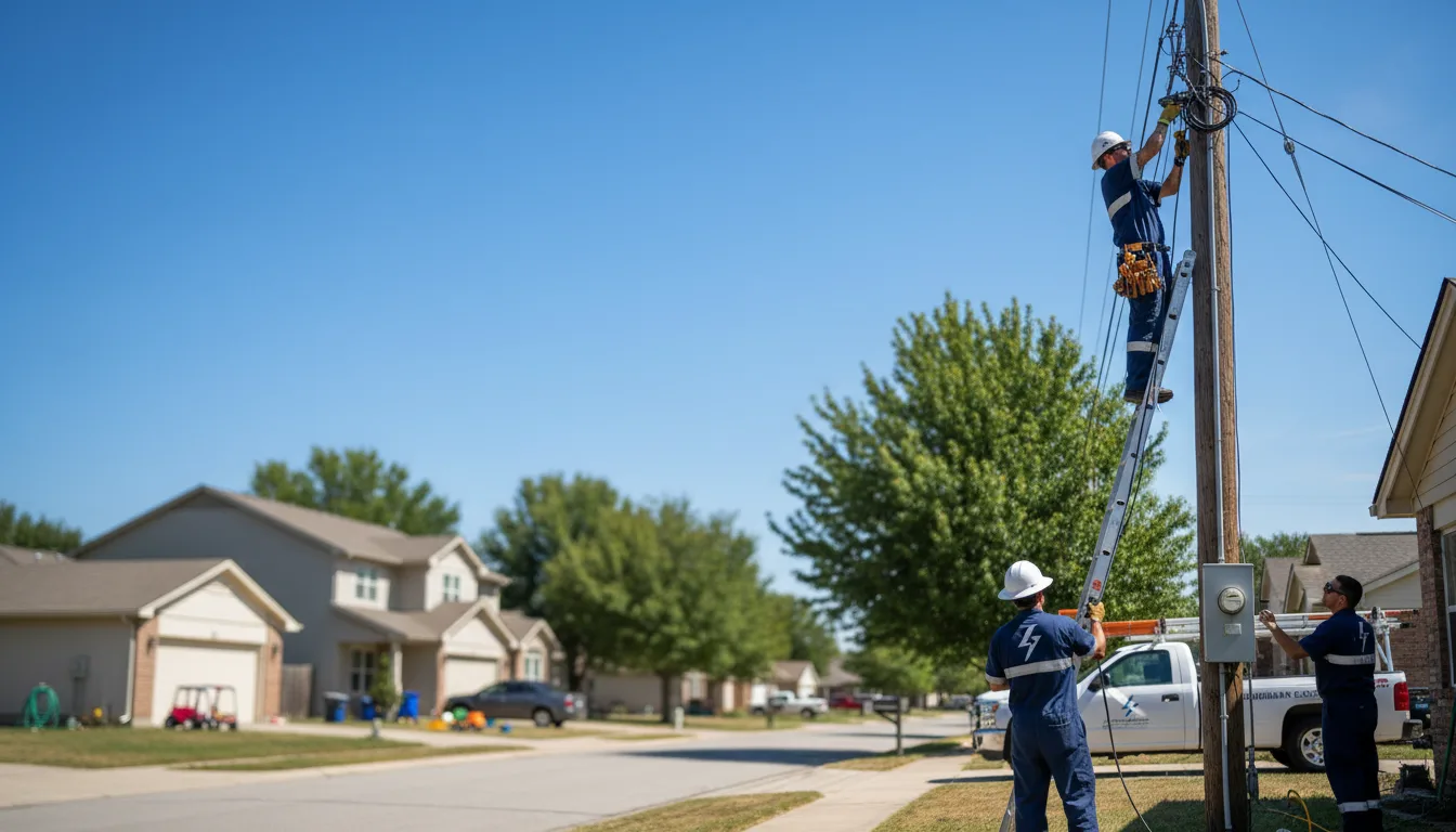 Residential electrician providing installation services in Garfield, NM